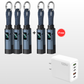 🔌4-in-1 Oplaadkabel met Digitaal Display & Sleutelhanger – Snelladen, Knikbestendig & Compact