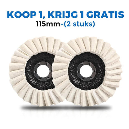 🎁Koop 1 krijg 1 gratis🎁✨Vilten Polijstschijf met Klep