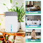 Ntelligent Entfeuchter - 220V mit Mehrfarbigen LED-Lichtern & Auto-Timer - Niedrige Energie & leiser Betrieb - Ideal für Schlafzimmer und Keller