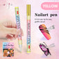 🎁 12-Kleurige Professionele Nail Art Penset – Ultraprecieze 0,7 mm Punt & Snel Droogend ✨💅
