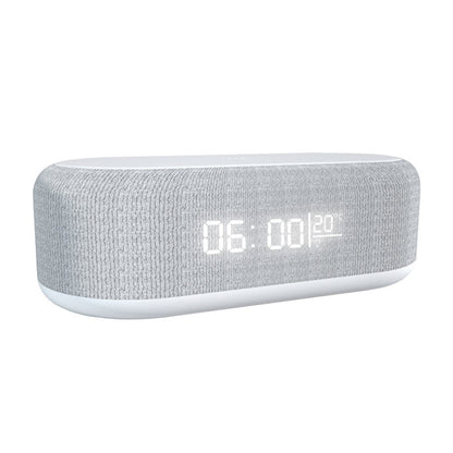 💘50% Korting! 🔋6-in-1 Draadloos Laadstation 25W – Klok, Wekker, Bluetooth Speaker & Nachtlampje | All-in-One Nachtkastje!