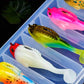 5-Delige T-Tail Softbait Set met Opbergdoos