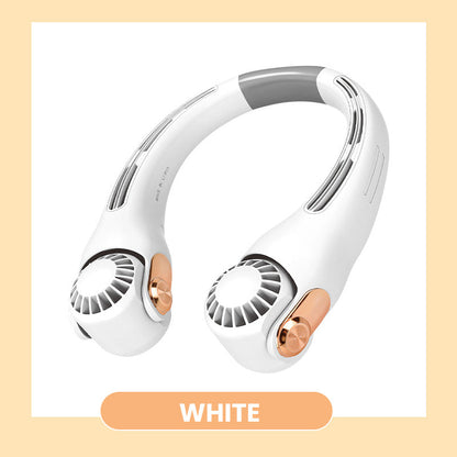 🌀 TIJDELIJKE AANBIEDING: 50% KORTING! 💥 360° draaibare nekventilator – ultrastil, 3 snelheden, handsfree, lange batterijduur ✨
